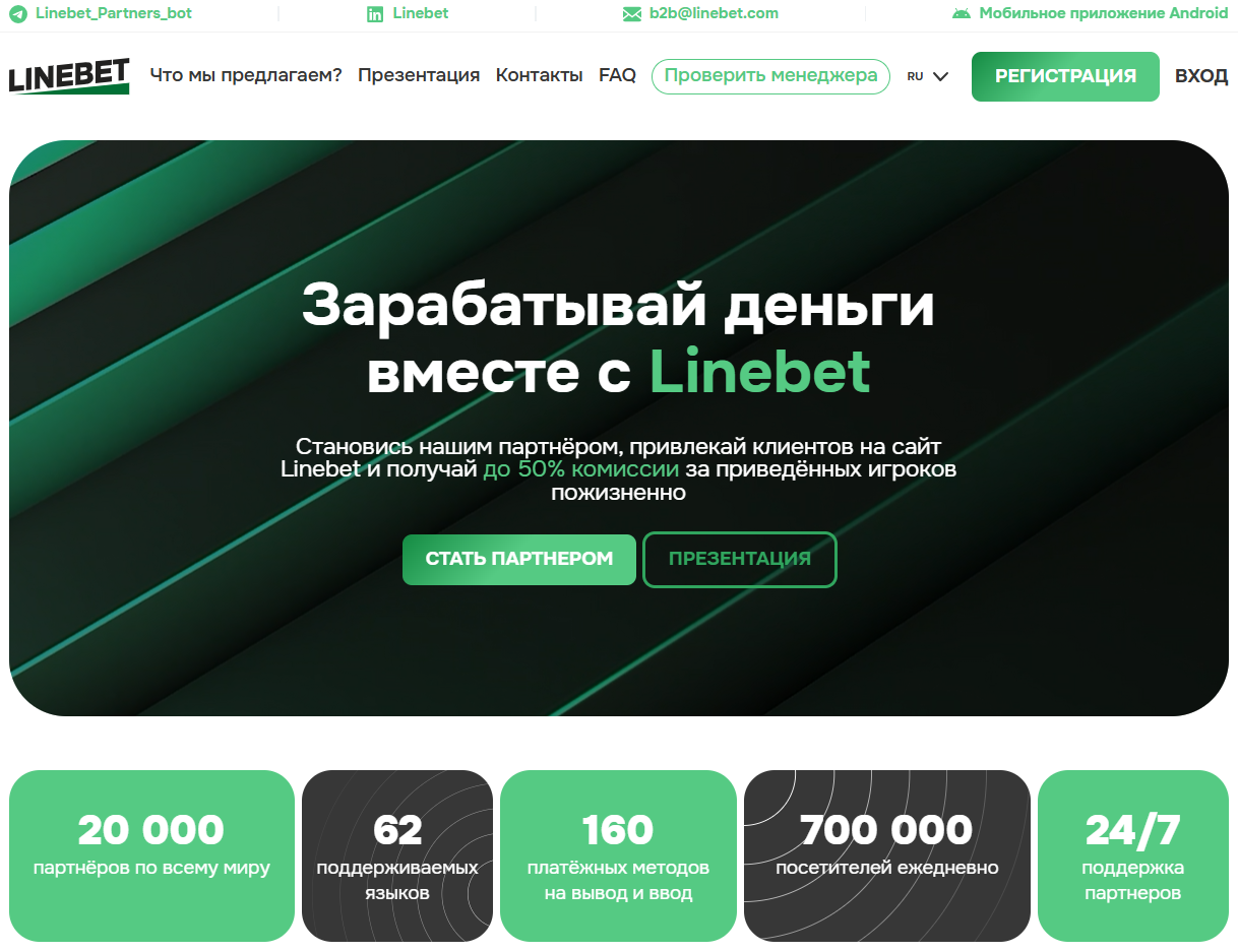 Что такое Linebet Partners